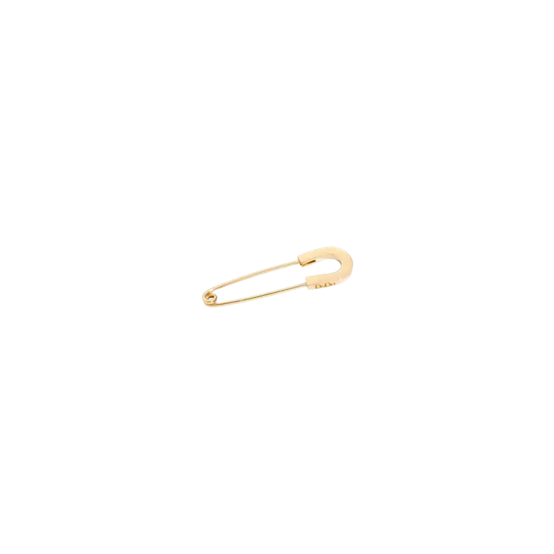 Spilla DoDo Chain in oro giallo 18K, design essenziale e versatile per gioielli e abbigliamento.