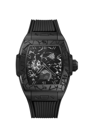 Hublot Spirit of Big Bang Impact All Black 647.CX.0140.RX.IMP26 - cinturino gomma nera - cassa ceramica nera - quadrante scheletrato