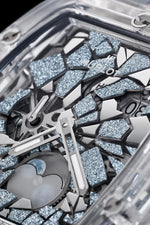 Load image into Gallery viewer, Hublot Spirit of Big Bang Impact Sapphire 647.JX.0106.RW.IMP26 - cassa cristallo di zaffiro lucidato - quadrante zaffiro scheletrato - cinturino gomma bianca