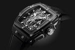 Load image into Gallery viewer, Hublot Spirit Of Big Bang Black Magic 642.CI.0170.RX - cassa ceramica nera - cinturino caucciù nero - quadrante scheletrato con cronografo e datario