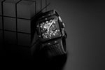 Load image into Gallery viewer, Hublot Square Bang Unico Black Magic 821.CI.0170.RX - cinturino caucciù nero - cassa ceramica nera e quadrante scheletrato