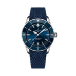 Load image into Gallery viewer, Quadrante verde con indici luminescenti e datario a finestrella del Breitling Superocean Heritage B31 Automatic 42 AB3111161C1S1.
