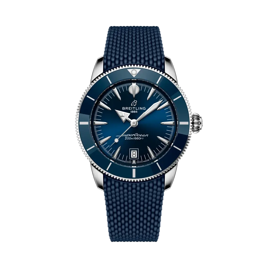 Quadrante verde con indici luminescenti e datario a finestrella del Breitling Superocean Heritage B31 Automatic 42 AB3111161C1S1.
