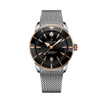 Load image into Gallery viewer, Quadrante nero con indici luminescenti e datario a finestrella del Breitling Superocean Heritage B31 Automatic 42 UB3111241B1A1.
