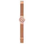 Load image into Gallery viewer, Cinturino in acciaio inox rosa milanese con chiusura a fibbia.
