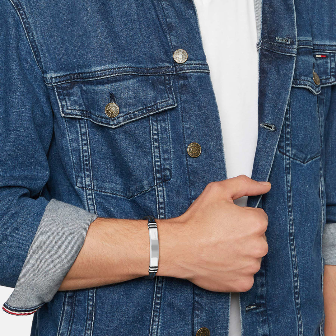 Breil Bracciale Savage TJ1974 - acciaio e silicone