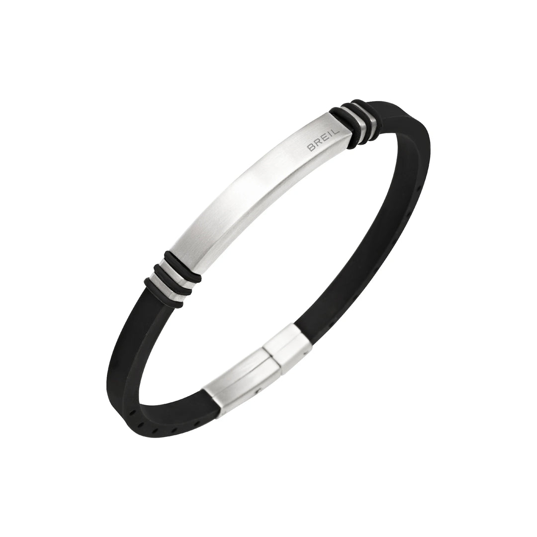 Breil Bracciale light cuff TJ3819 - silicone e acciaio