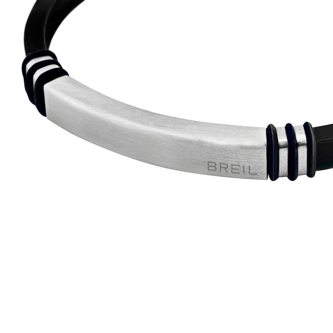 Breil Bracciale light cuff TJ3819 - silicone e acciaio
