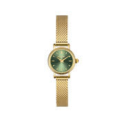 Breil Darling TW2002 - cassa e bracciale acciaio dorato - quadrante verde brillante