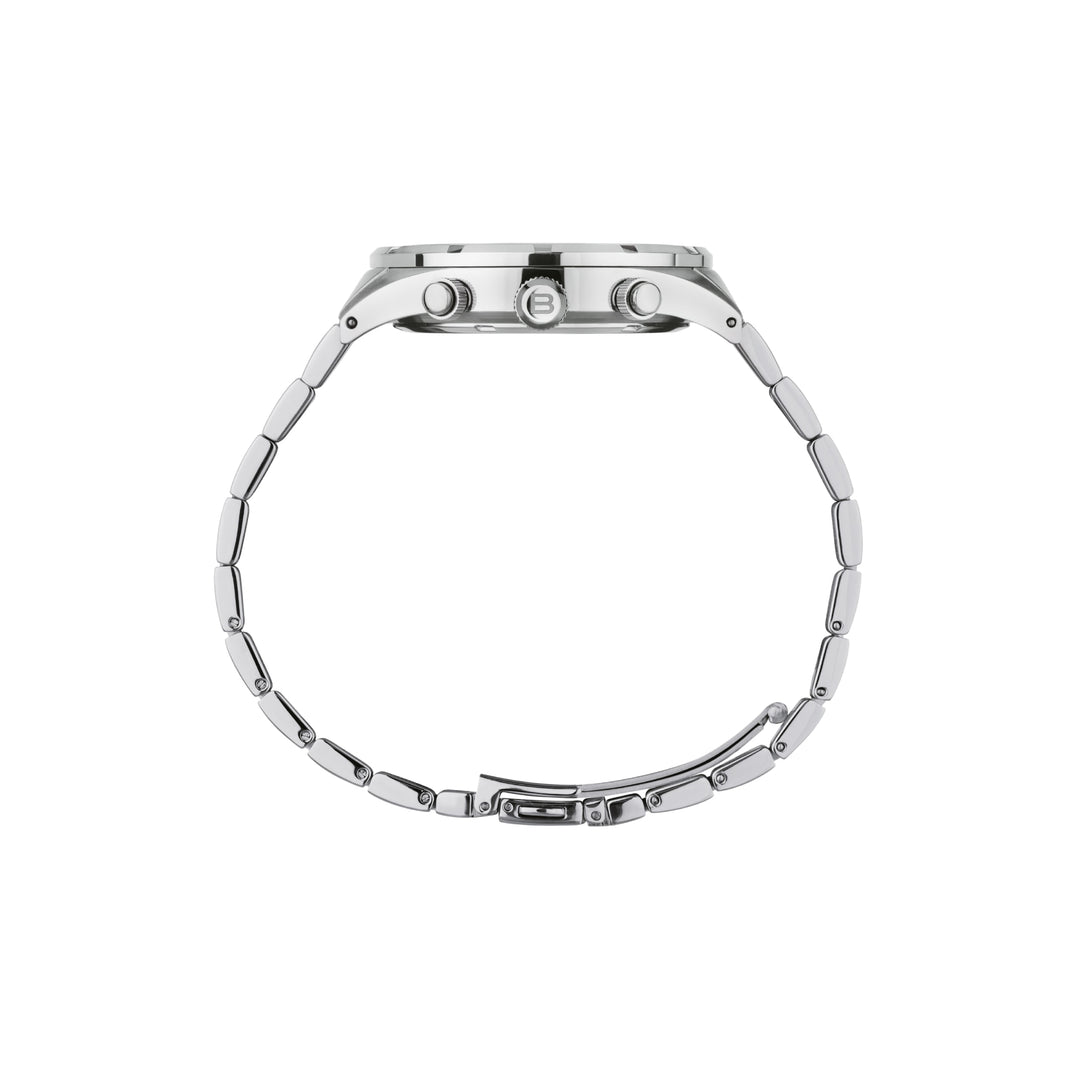 Breil B 12 H TW2023 - bracciale e cassa acciaio - quadrante grigio fumè con cronografo e datario