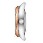 Load image into Gallery viewer, Cinturino in acciaio 316L PVD oro rosa con chiusura deployante butterfly e sistema di sgancio rapido.
