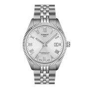 Tissot Ballade Powermatic 80 COSC 39mm con cassa in acciaio inox e quadrante argenté clous de Paris.