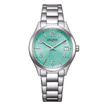 Load image into Gallery viewer, Vagary Timeless IB9-611-71 con cassa in acciaio da 32 mm e quadrante turquoise.
