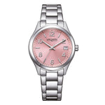 Load image into Gallery viewer, Vagary Timeless IB9-611-91 con cassa in acciaio da 32 mm e quadrante rosa tenue.


