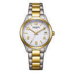 Load image into Gallery viewer, Vagary Timeless IB9-638-11 con cassa bicolore da 32 mm e quadrante bianco.
