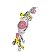 Swatch The charm of mom YSZ101G - bracciale e cassa acciaio - quadrante rosa