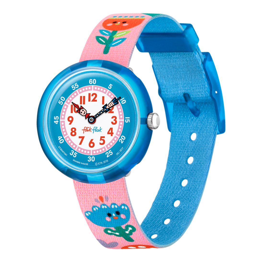 Flik Flak ONCE AND FLORAL FBNP091C - azzurro/rosa