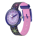 Load image into Gallery viewer, Flik Flak PARTY FINALE FPNP178 - cinturino viola con fuochi d'artificio e brillantini