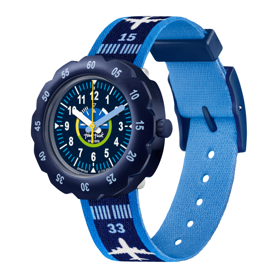 Flik Flak TAKE OFF FPSP068 - blu - cinturino tema aereo