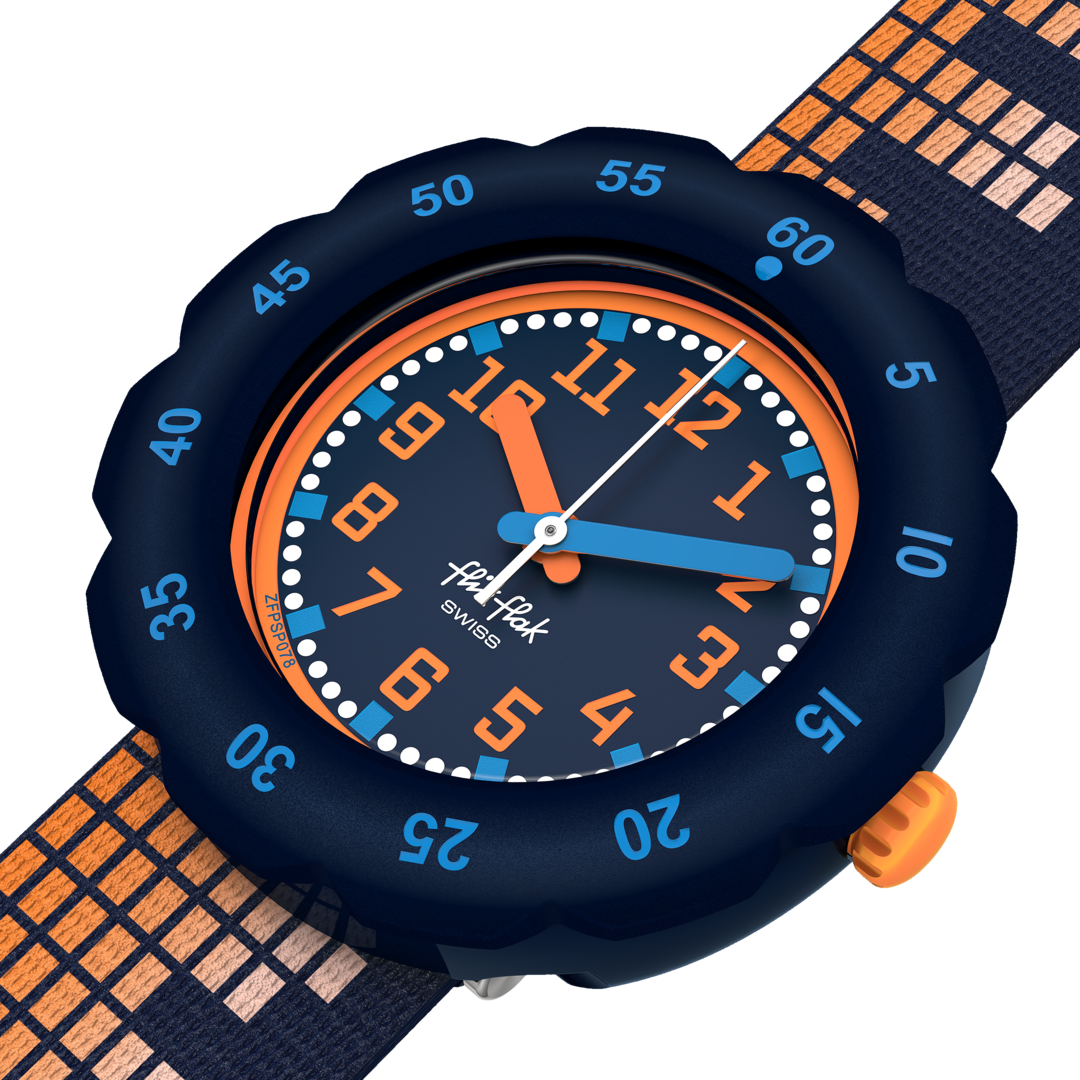 Flik Flak SOUNDSCAPE FPSP078 - blu/arancione - cinturino tema musicale