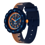 Load image into Gallery viewer, Flik Flak SOUNDSCAPE FPSP078 - blu/arancione - cinturino tema musicale