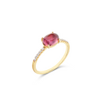 Load image into Gallery viewer, Anello &quot;Dancing Tourmalines&quot; con Tormalina Rosa
