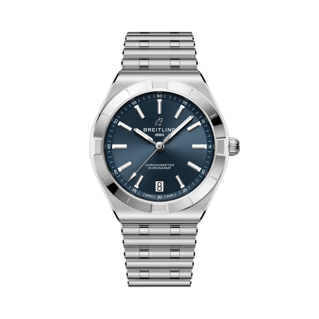 Breitling Chronomat Automatic 36 A10320101C1A1 - bracciale e cassa acciaio - quadrante blu con datario