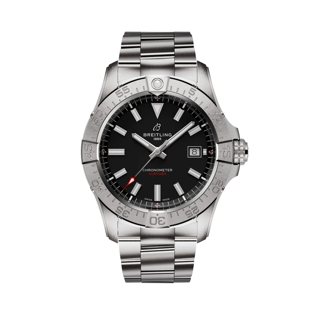 Breitling Avenger Automatic 42 A17328101B1A1 - cassa e bracciale in acciaio - quadrante nero con datario