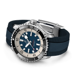 Load image into Gallery viewer, Breitling Superocean Automatic 44 A17376211C1S1 - cassa acciaio - cinturino caucciù blu - quadrante bianco/blu
