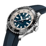 Load image into Gallery viewer, Breitling Superocean Automatic 44 A17376211C1S1 - cassa acciaio - cinturino caucciù blu - quadrante bianco/blu