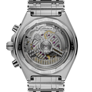 Breitling Chronomat B01 Chronograph 42 AB0158101C1A1 - bracciale e cassa acciaio - quadrante blu con cronografo e datario - fondello