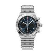 Breitling Chronomat B01 Chronograph 42 AB0158101C1A1 - bracciale e cassa acciaio - quadrante blu con cronografo e datario