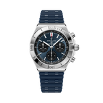 Load image into Gallery viewer, Breitling Chronomat B01 Chronograph 42 AB0158101C1S1 - cassa acciaio - cinturino caucciù blu - quadrante blu con cronografo e datario