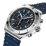 Load image into Gallery viewer, Breitling Chronomat B01 Chronograph 42 AB0158101C1S1 - cassa acciaio - cinturino caucciù blu - quadrante blu con cronografo e datario