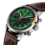 Load image into Gallery viewer, Breitling Top Time B01 Ford Mustang AB01762A1L1X1 - cassa acciaio - cinturino marrone in pelle - quadrante verde intenso