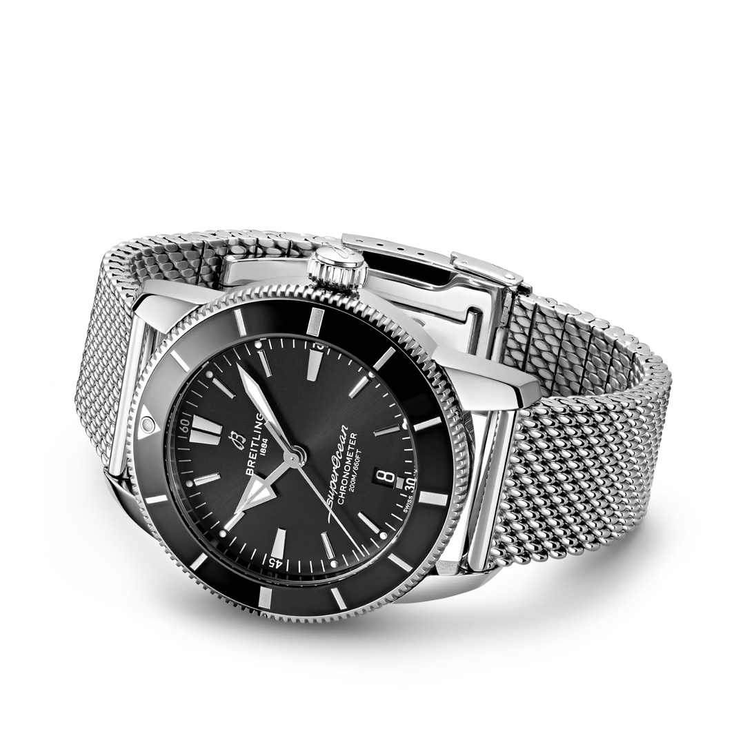 Breitling Superocean Heritage B20 Automatic 44 AB2030121B1A1 - cassa e bracciale acciaio - quadrante nero con datario