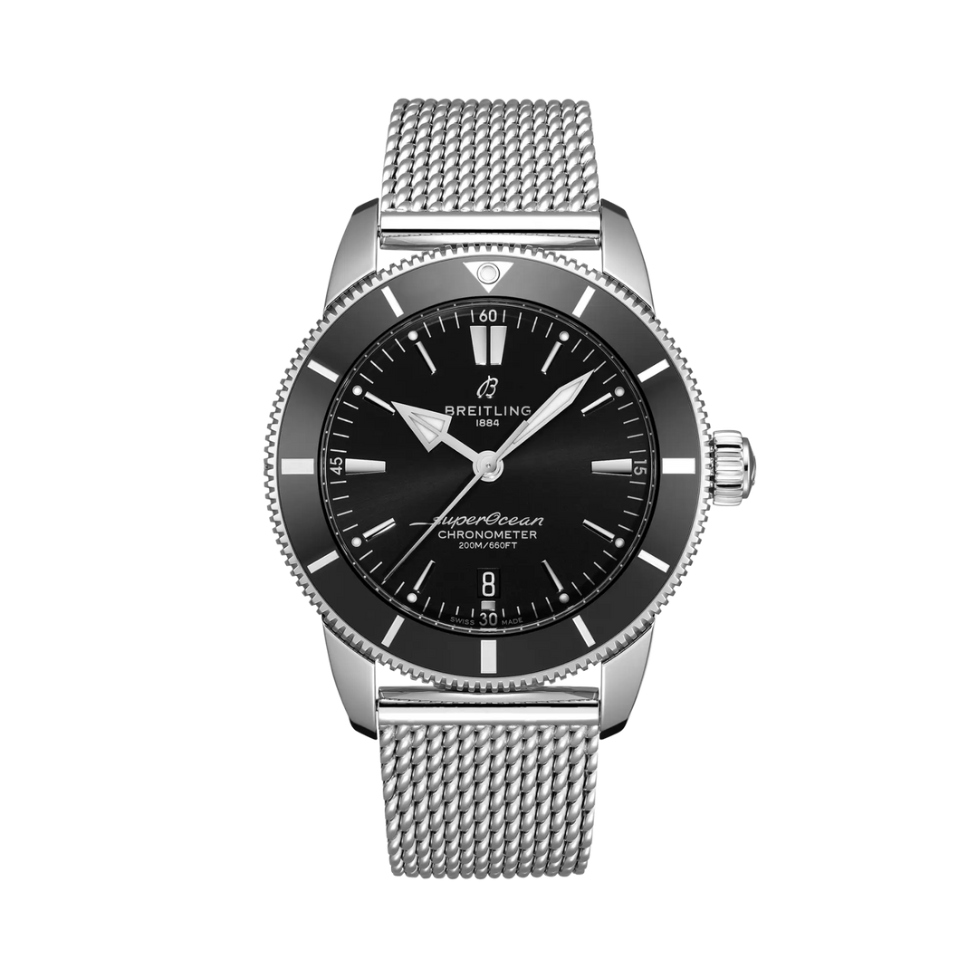 Breitling Superocean Heritage B20 Automatic 44 AB2030121B1A1 - cassa e bracciale acciaio - quadrante nero con datario