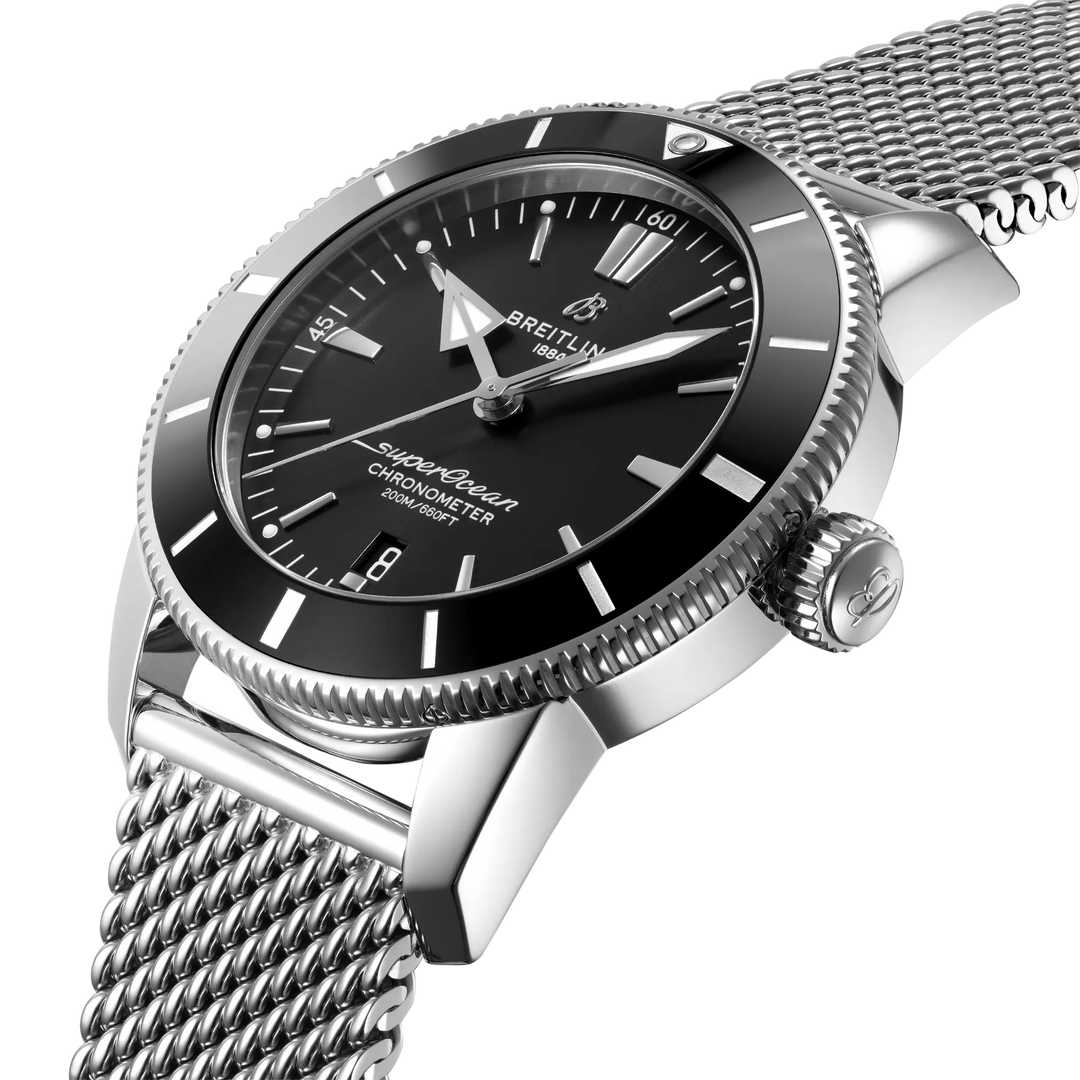 Breitling Superocean Heritage B20 Automatic 44 AB2030121B1A1 - cassa e bracciale acciaio - quadrante nero con datario