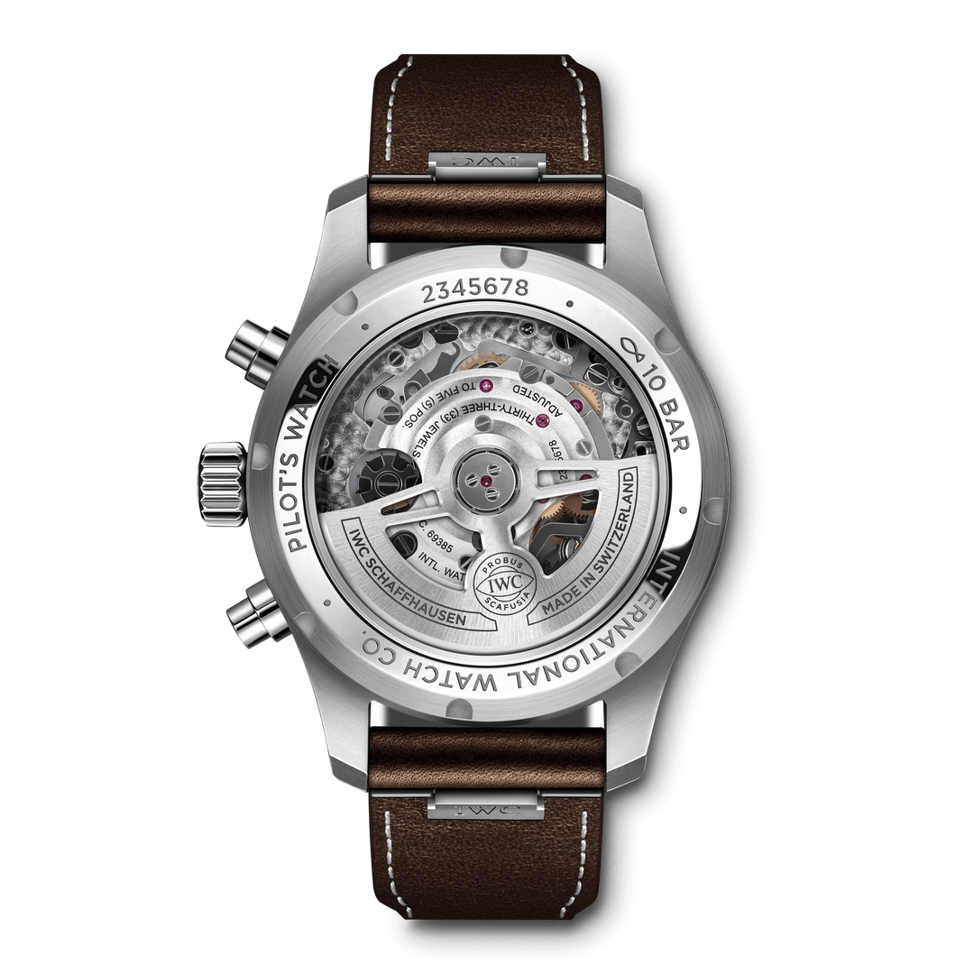 IWC Pilot’s Watch Chronograph 41 IW356517 - fondello con movimento a vista