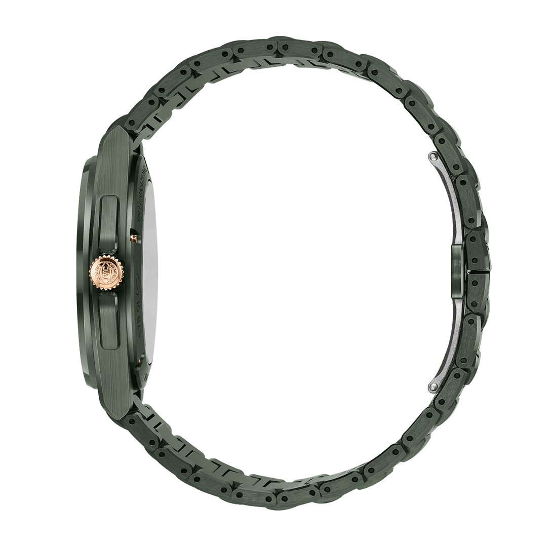 IWC Ingenieur Automatic 42 IW338902 - bracciale e cassa ceramica verde oliva scuro - quadrante verde scuro con datario