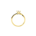 Load image into Gallery viewer, Anello Dorato con Diamante Lab-Grown