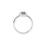 Load image into Gallery viewer, Anello con Smeraldo e Diamante Lab-Grown