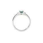 Load image into Gallery viewer, Anello con Smeraldo e Diamante Lab-Grown