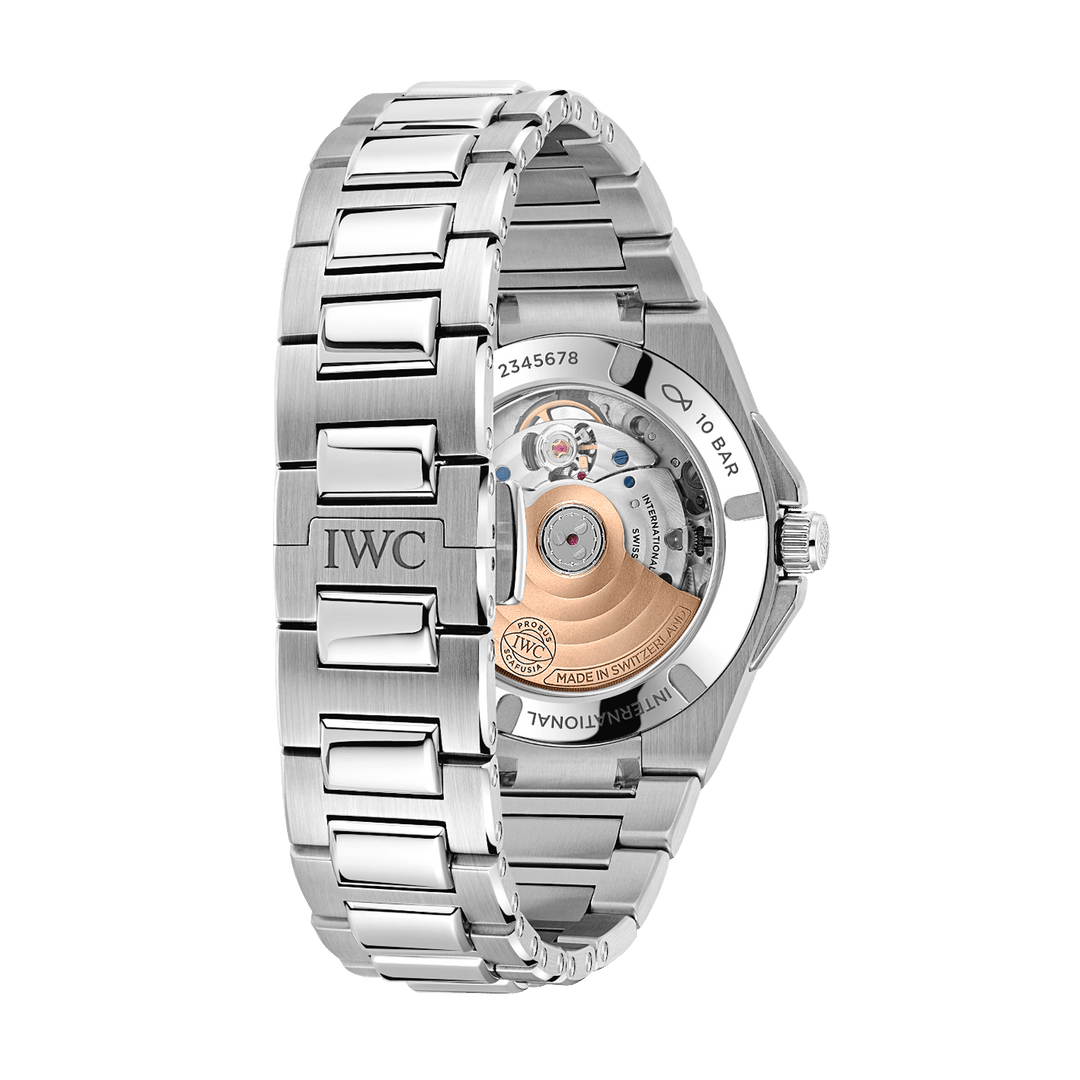 IWC Ingenieur Automatic 35 IW324911 - bracciale e cassa acciaio - quadrante grigio con datario