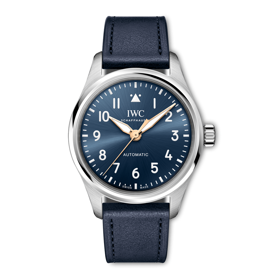 IWC Pilot’s Watch Automatic 36 Le Petit Prince IW458802 - cinturino pelle blu - cassa acciaio - quadrante blu