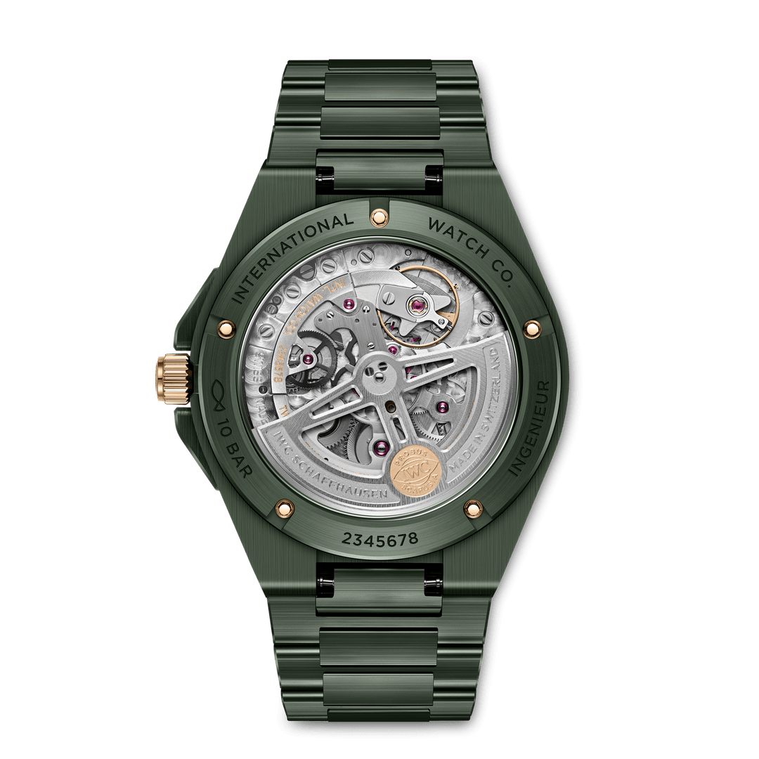 IWC Ingenieur Automatic 42 IW338902 - fondello con movimento a vista