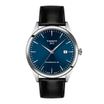 Load image into Gallery viewer, Tissot Classic Dream 40mm T158.407.16.041.00 - cinturino nero pelle - cassa acciaio - quadrante blu con datario