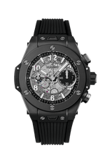 Load image into Gallery viewer, Hublot Big Bang Unico Black Magic 441.CI.1171.RX - cinturino gomma nera - cassa ceramica nera - quadrante scheletrato