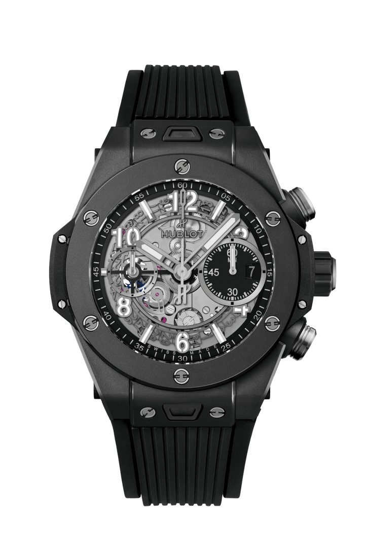Hublot Big Bang Unico Black Magic 441.CI.1171.RX - cinturino gomma nera - cassa ceramica nera - quadrante scheletrato