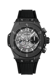 Hublot Big Bang Unico Black Magic 441.CI.1171.RX - cinturino gomma nera - cassa ceramica nera - quadrante scheletrato